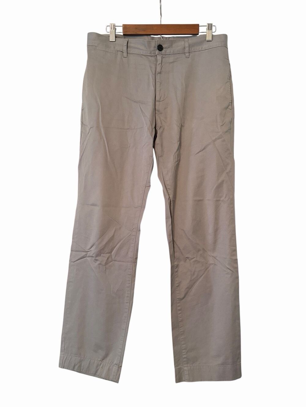 Billy Reid Chino Pant Grey •Men 34x30• 100% Cotton Standard Straight Leg Peru